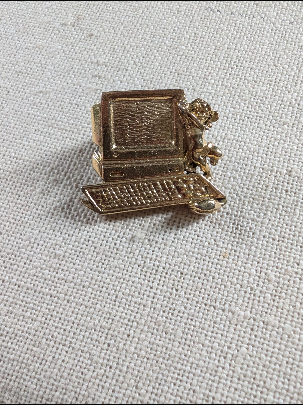 Danco Gold-Tone Vintage Computer Lapel Pin #19